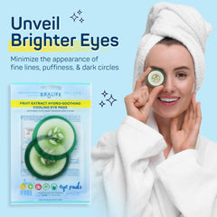 SpaLife cucumber eye patches on eyes deliver cooling relief for puffiness