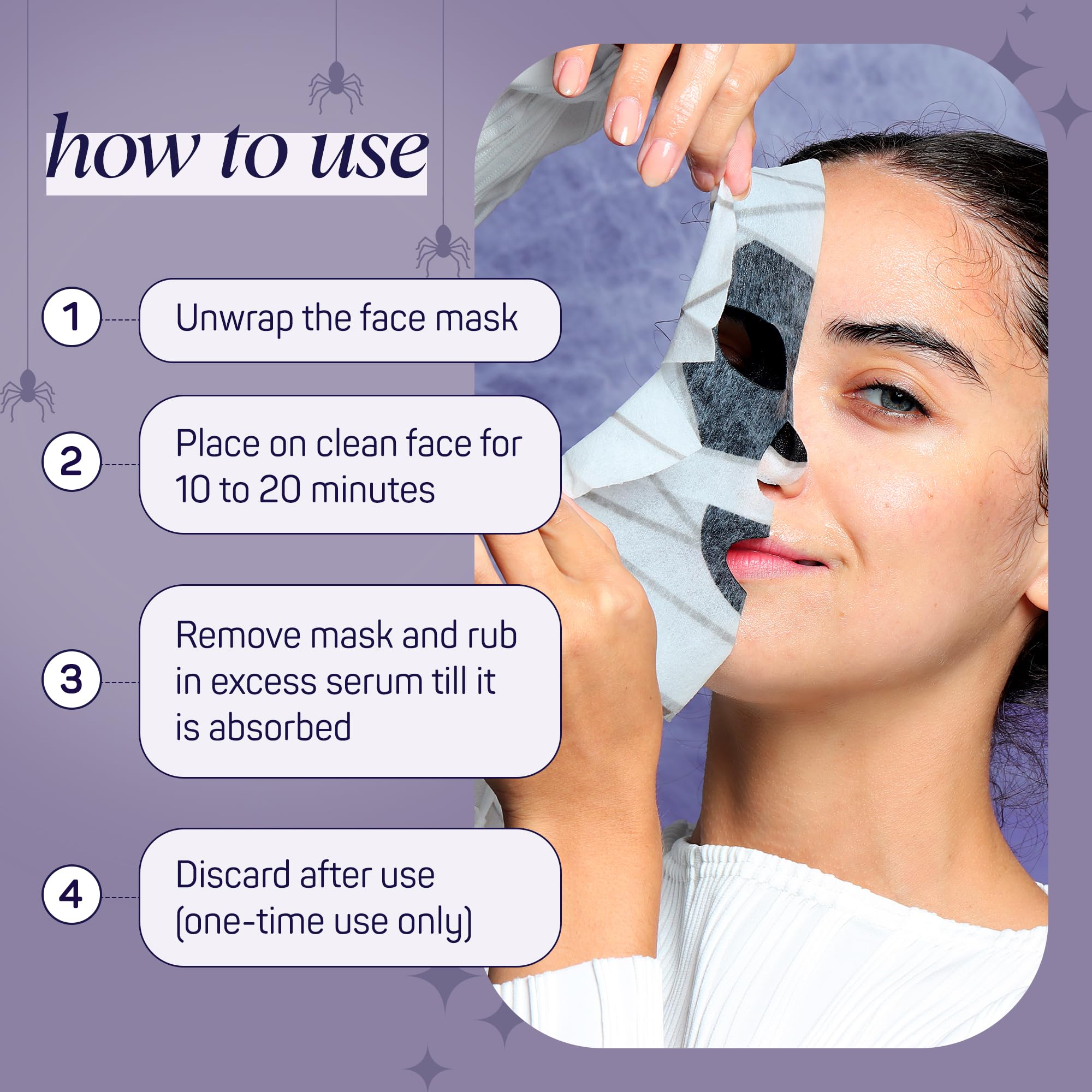 SpaLife easy single-use sheet mask illustrates hygienic, travel-friendly skincare on the go.