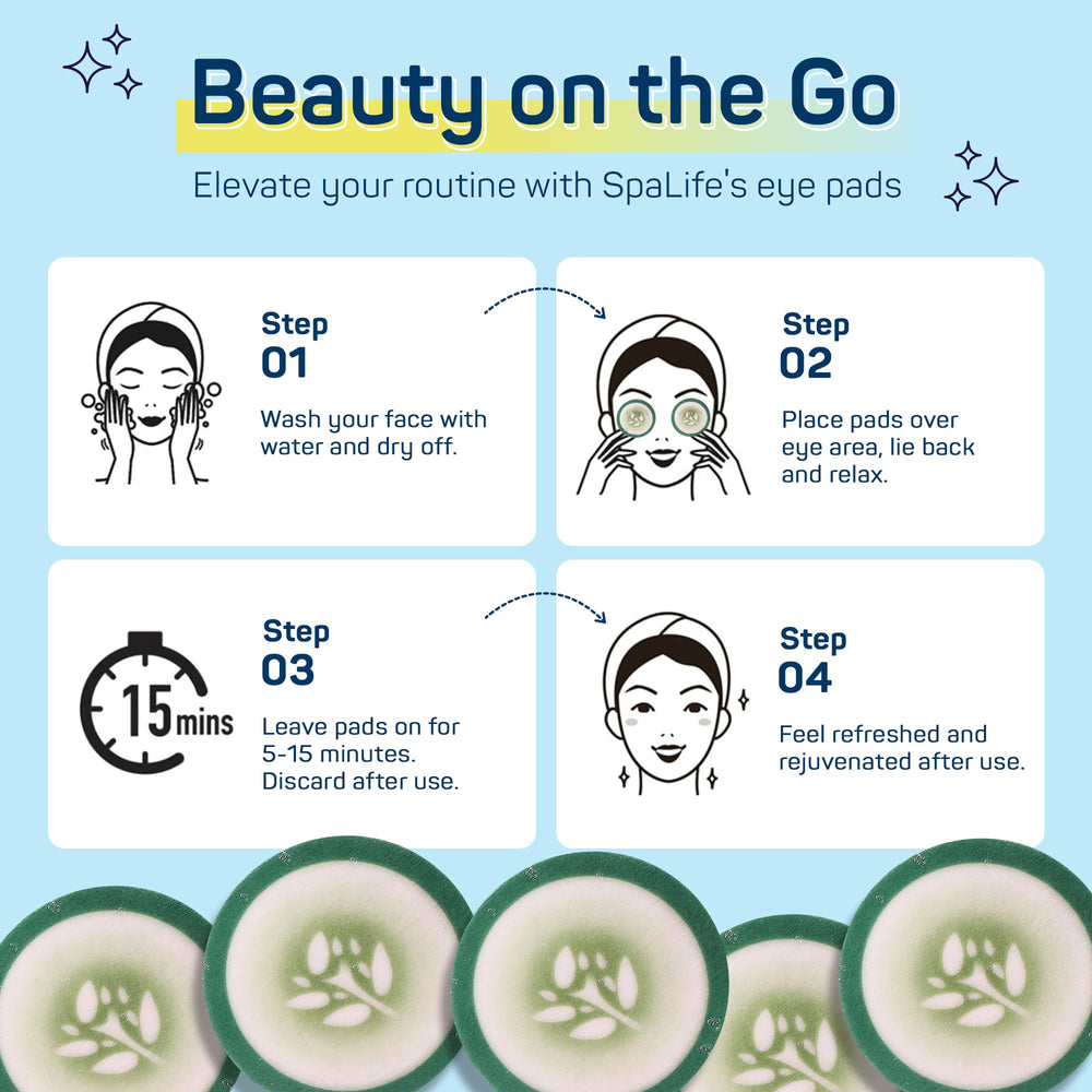 SpaLife eye patches application timer for easy home spa moments