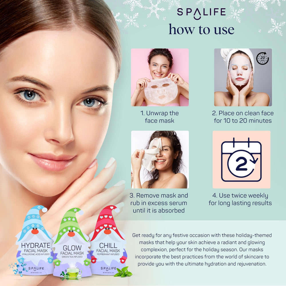 SpaLife Holiday Gnome branding with festive Christmas theme for seasonal pampering.