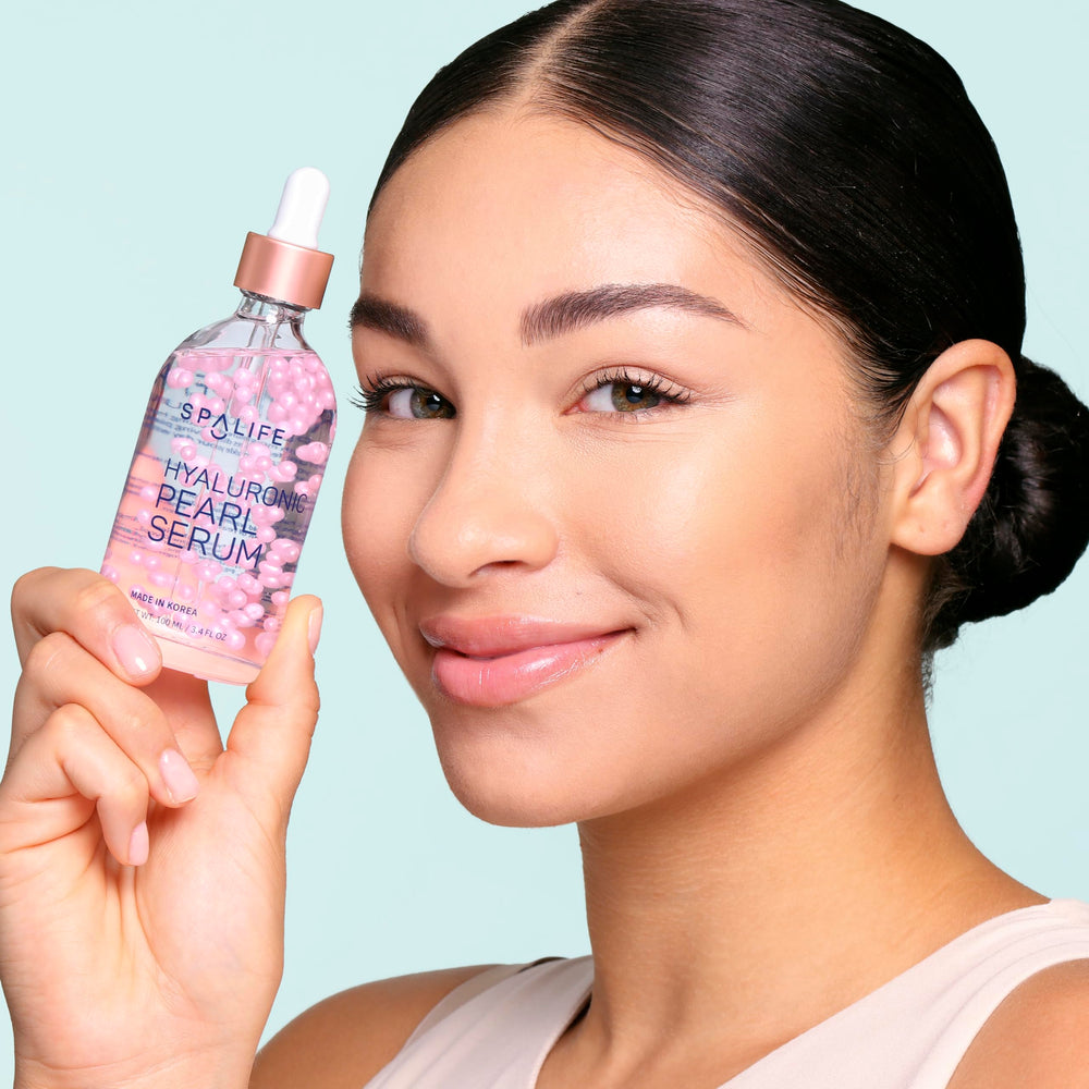 SpaLife Hyaluronic Acid Serum bottle highlighting deep hydration and barrier support