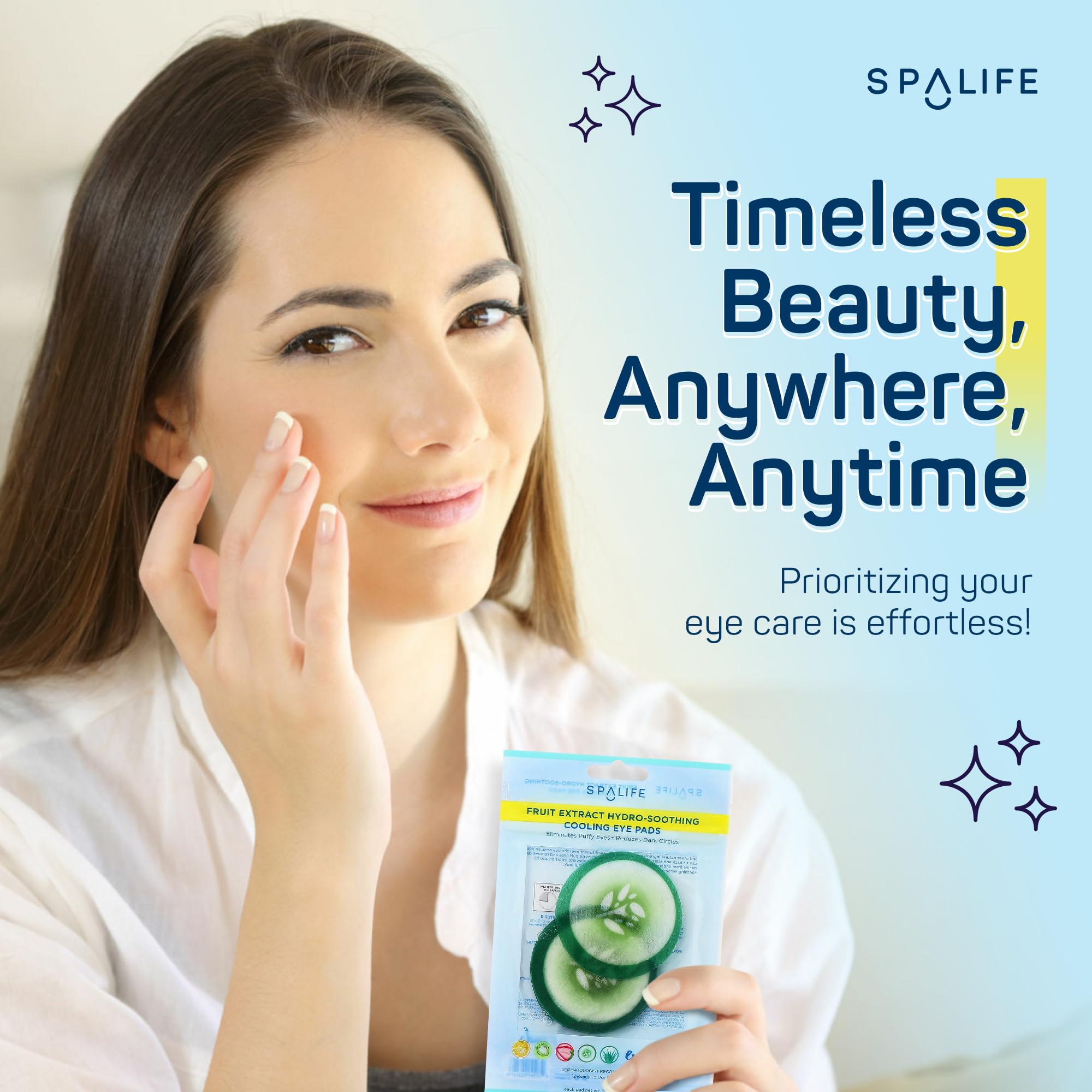 SpaLife cucumber patches with Korean extracts hydrate for moisturized under-eyes
