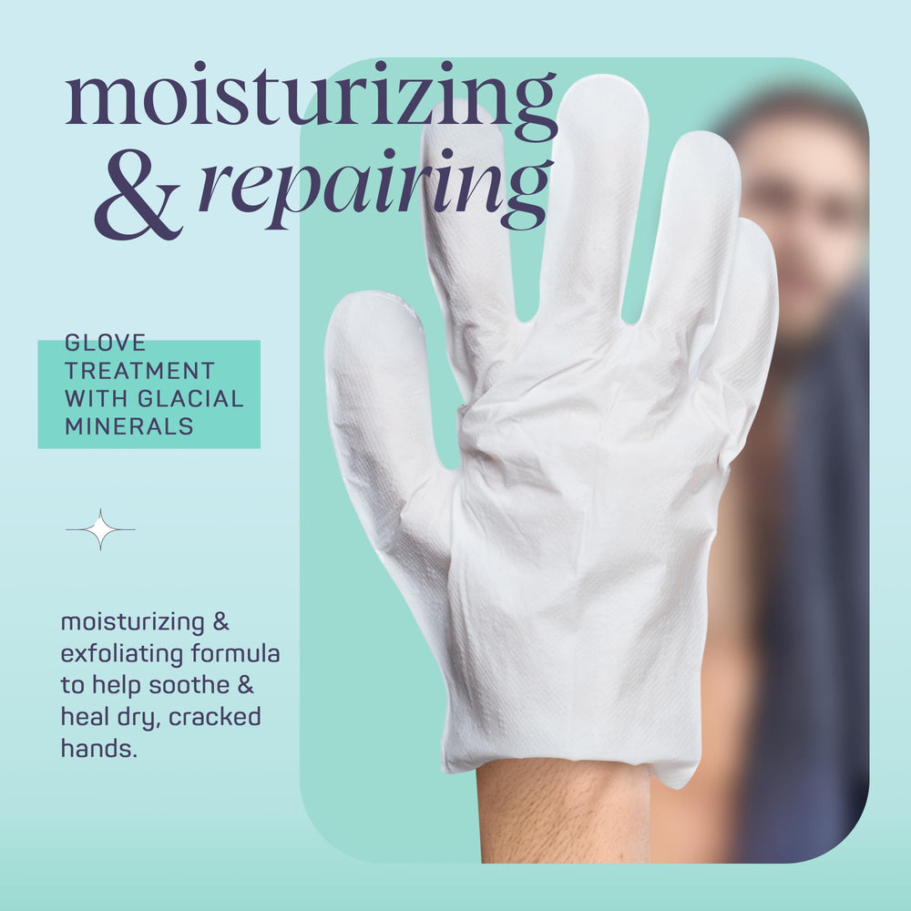 SpaLife balm on working hands with gloves—nourishment during tough tasks.