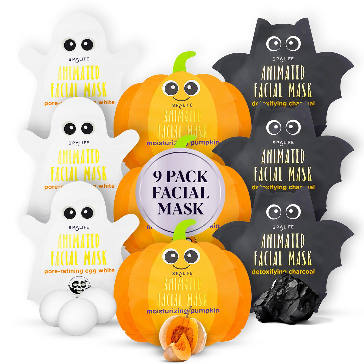 SpaLife pumpkin moisturizing mask delivers deep hydration for supple, glowing skin.