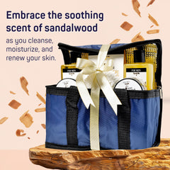 SpaLife sandalwood giftset moisturizer lotion providing quick-absorbing hydration