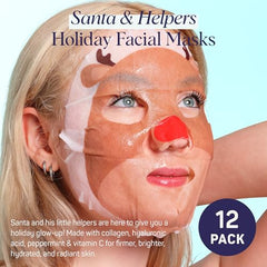 SpaLife Santa's Workshop Elf mask soothes with peppermint for cooling relief