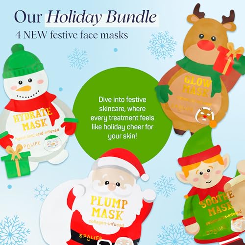 SpaLife Santa's Workshop Reindeer mask uses vitamin C for radiant tone