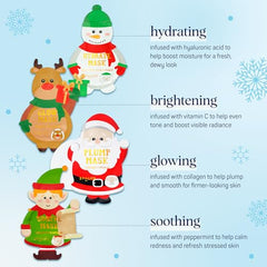 SpaLife Santa's Workshop Santa mask with cucumber for firming hydration