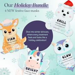SpaLife Unicorn mask radiance with vitamin C and rose water to brighten complexion.