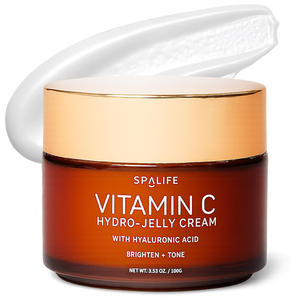 SpaLife Vitamin C Hydro cream jelly close-up shows rich texture for daily nourishment