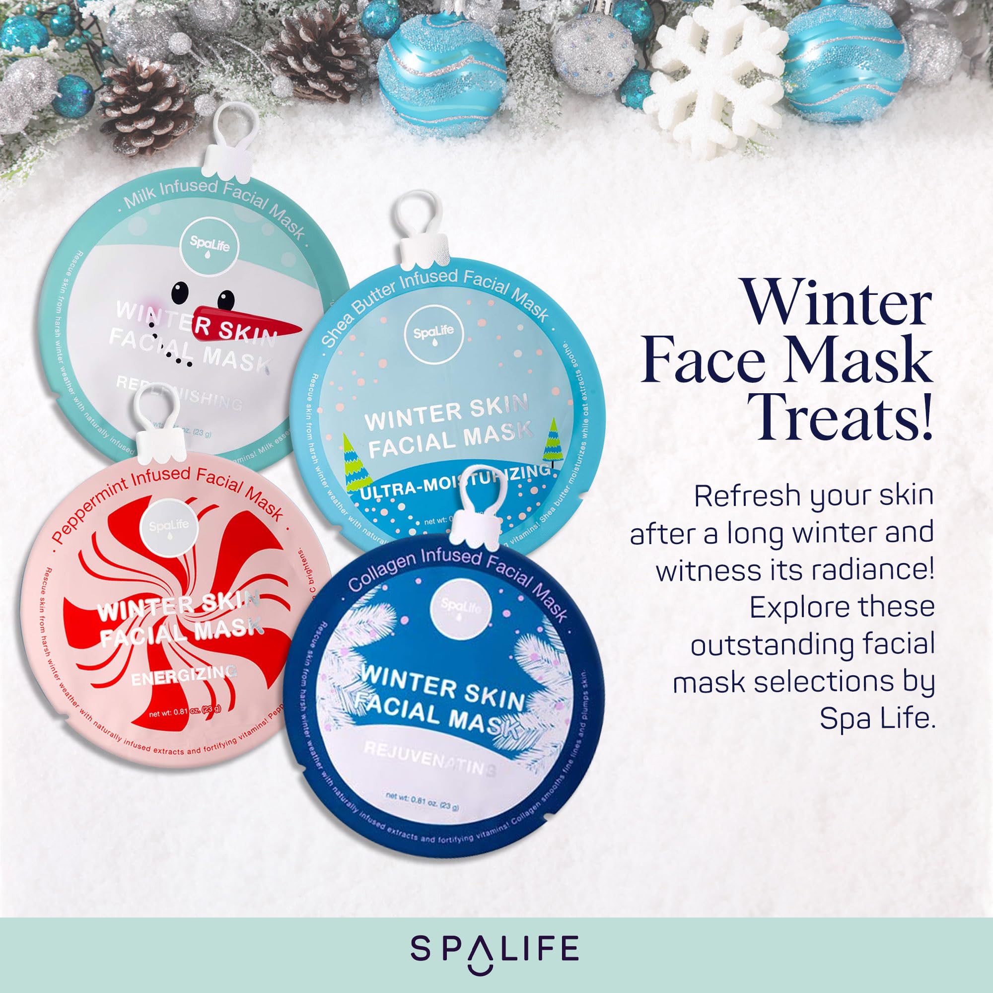 SpaLife Winter Skin application demo demonstrating easy-use sheet masks