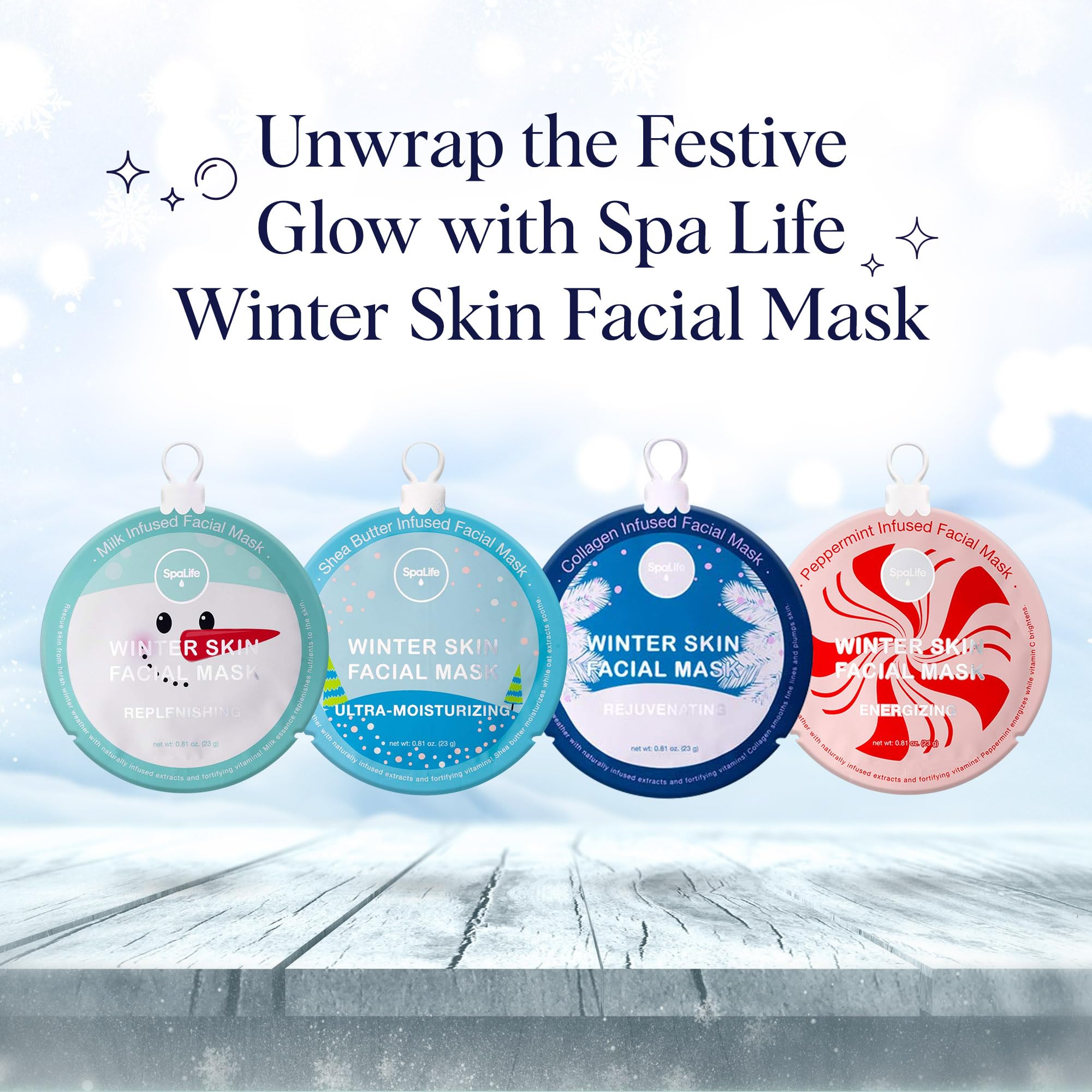 SpaLife Winter Skin Collagen mask supports elasticity and bounce