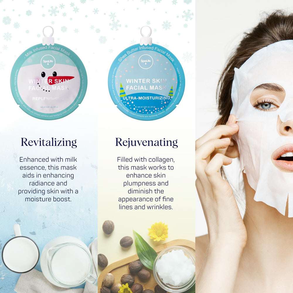 SpaLife Winter Skin Milk Essence mask nourishes dull, tired skin