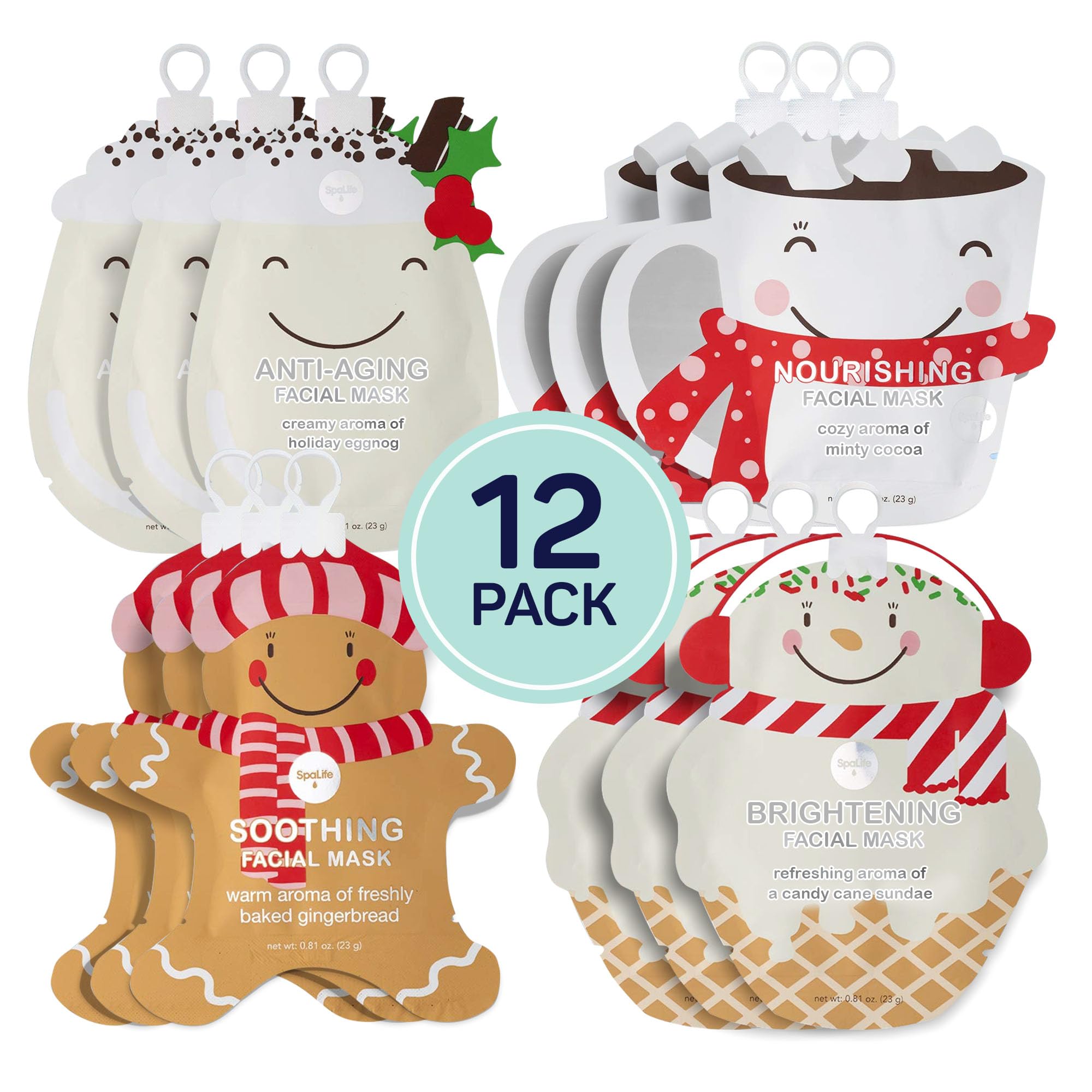 SpaLife Winter Skin Peppermint mask provides cooling hydration for refreshed skin