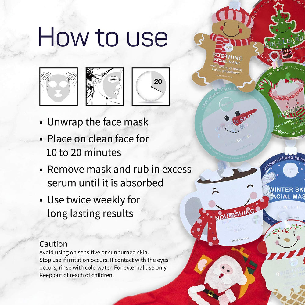 SpaLife winter skincare routine with masks supporting hydration and glow.