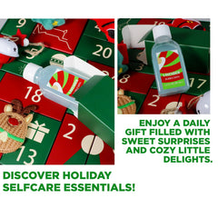 Spa Luxetique Advent Calendar shower gel splash emphasizing refreshing, spa-like cleanse.