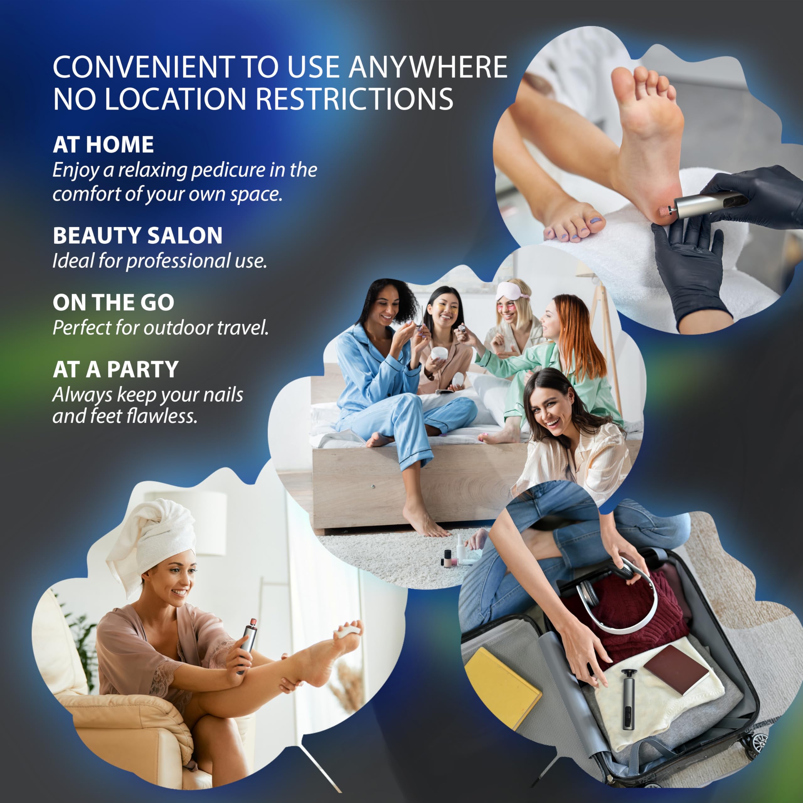 SPARGOS includes 60 sanding discs for thorough dead skin removal