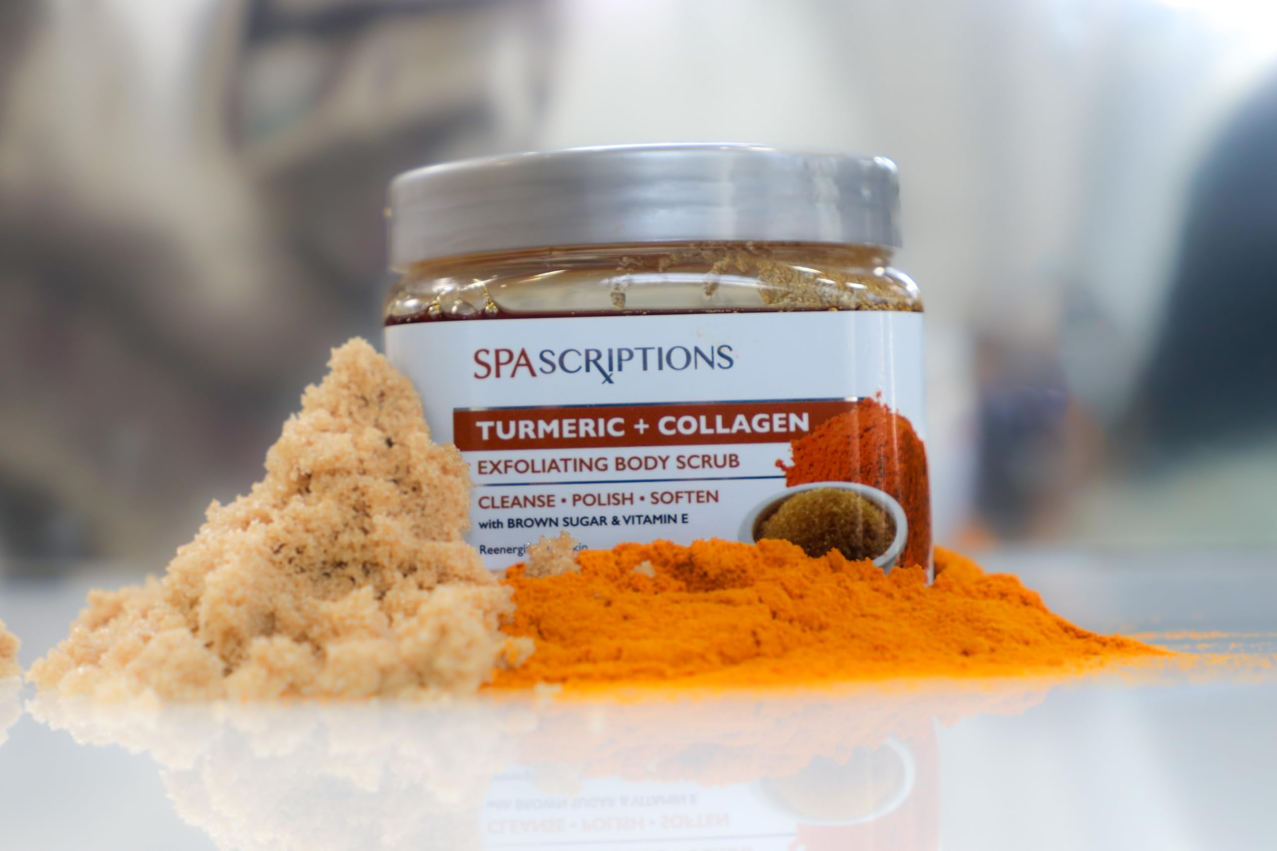 SpaScriptions brown sugar crystals provide mild exfoliation and comforting aroma.
