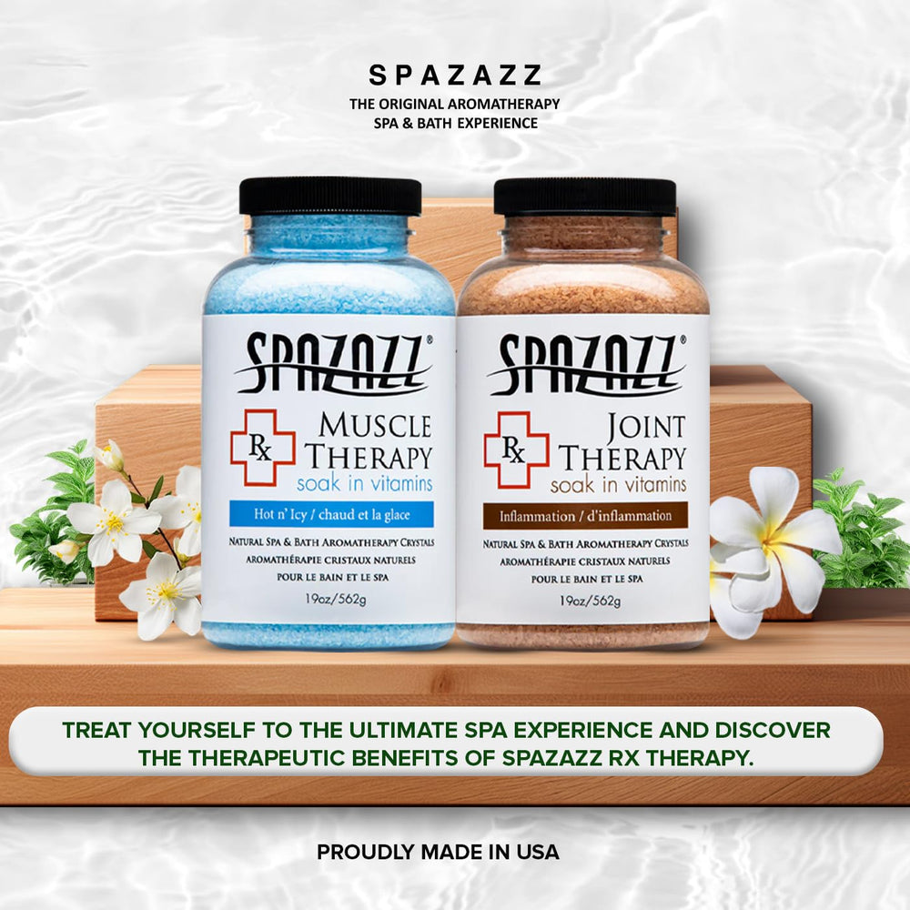 Spazazz ingredients list highlighting minerals and herbal extracts for mineral soaks.