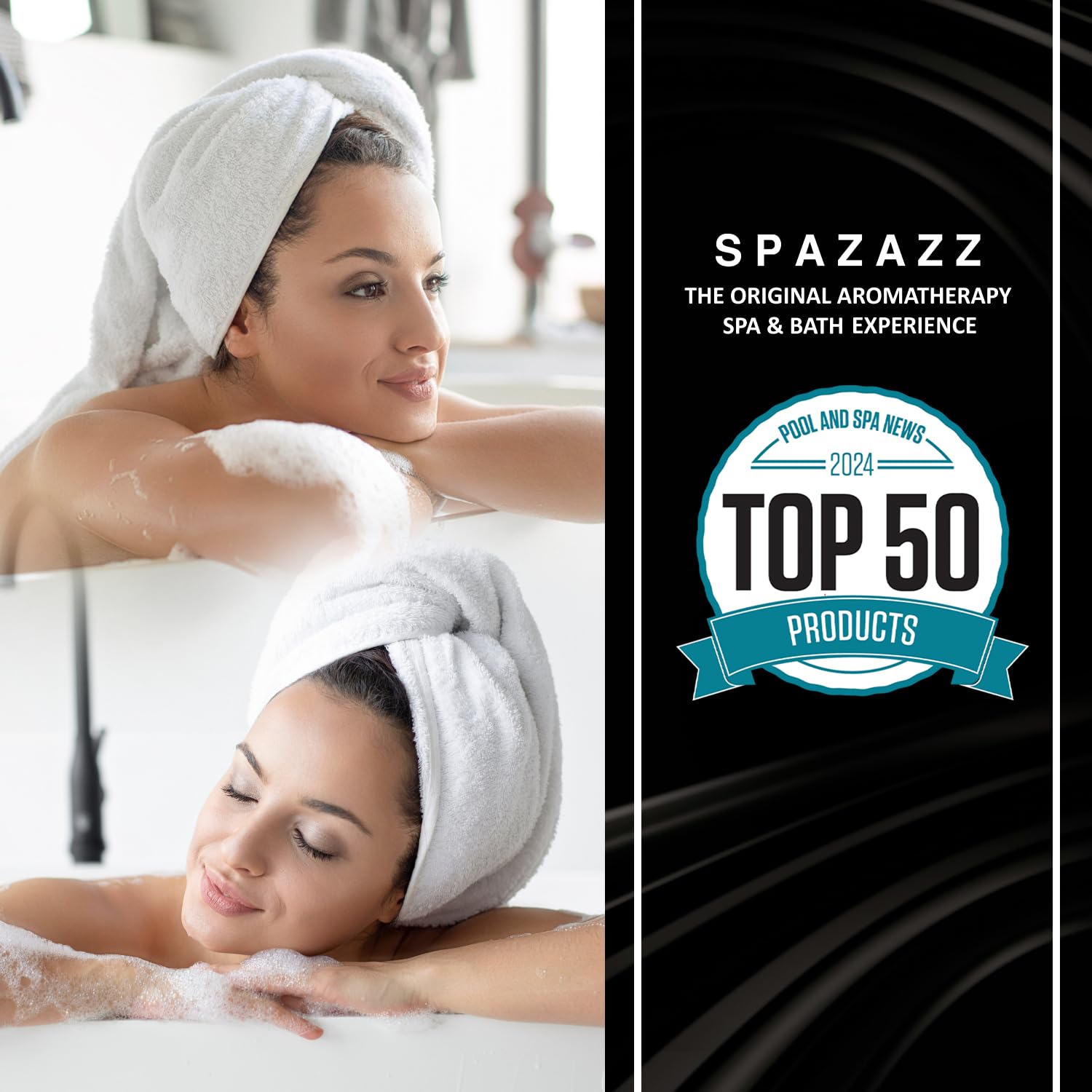 Spazazz Made in USA label highlights quality and domestic manufacturing.