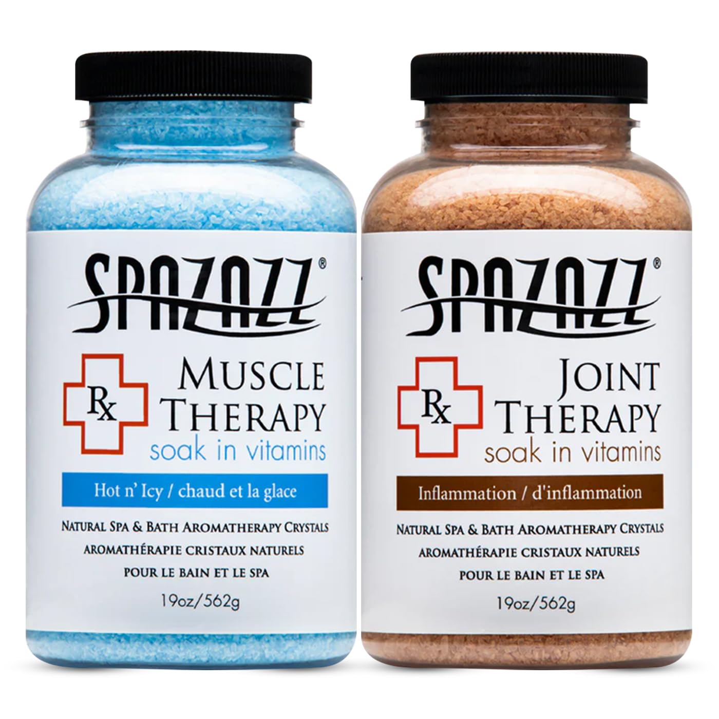 Spazazz made in USA seal indicating trusted at-home spa brand.