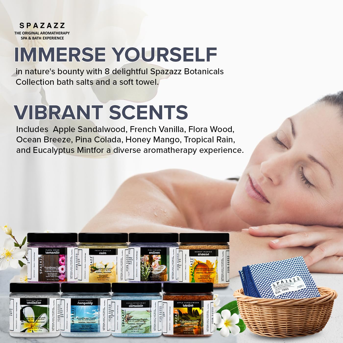 Spazazz Ocean Breeze Pina Colada bath salt tropical escape.
