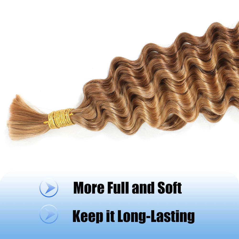 SPCA no weft bulk braiding hair close-up reveals natural cuticle alignment and shine.