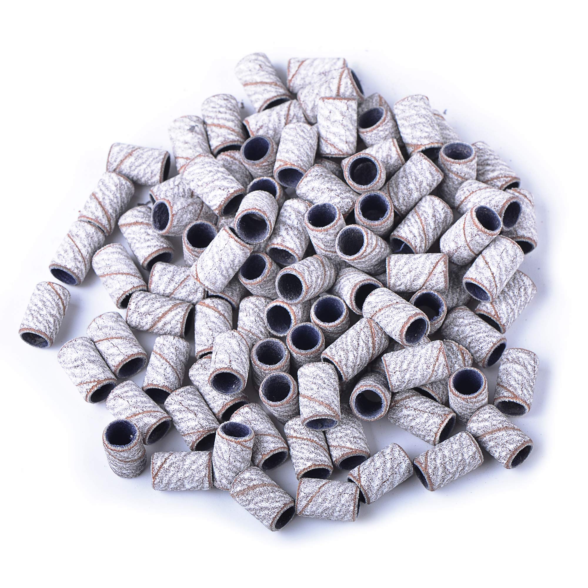 SpeTool sanding ring bands 150 grit zebra close-up for precise nail shaping and gel polish removal
