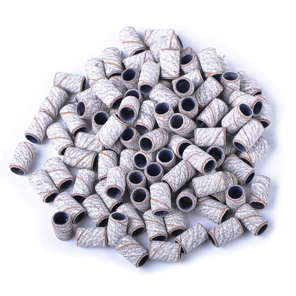 SpeTool sanding ring bands 150 grit zebra close-up for precise nail shaping and gel polish removal
