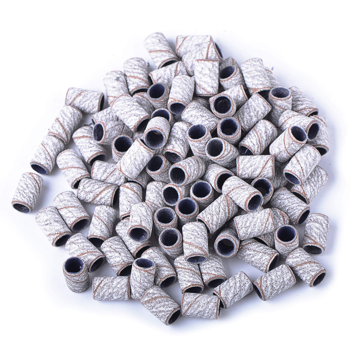SpeTool sanding ring bands 150 grit zebra close-up for precise nail shaping and gel polish removal