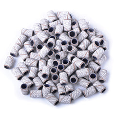 SpeTool sanding ring bands 150 grit zebra close-up for precise nail shaping and gel polish removal