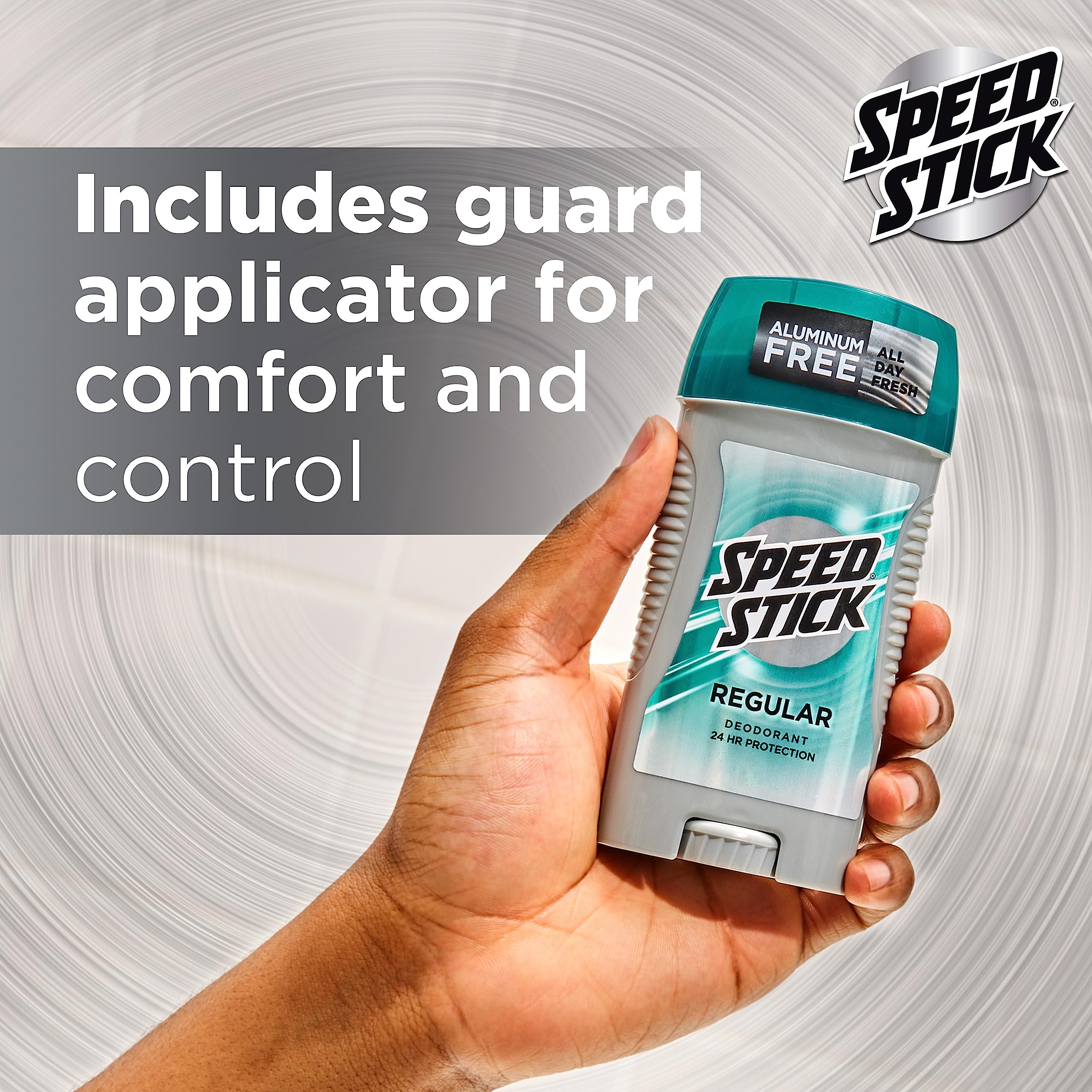 Speed Stick Deodorant aluminum-free formula shown for skin-friendly daily use