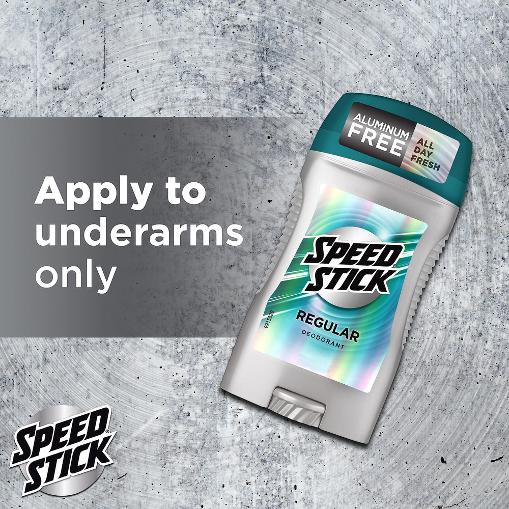 Speed Stick Deodorant regular scent in action-friendly size for gym and work