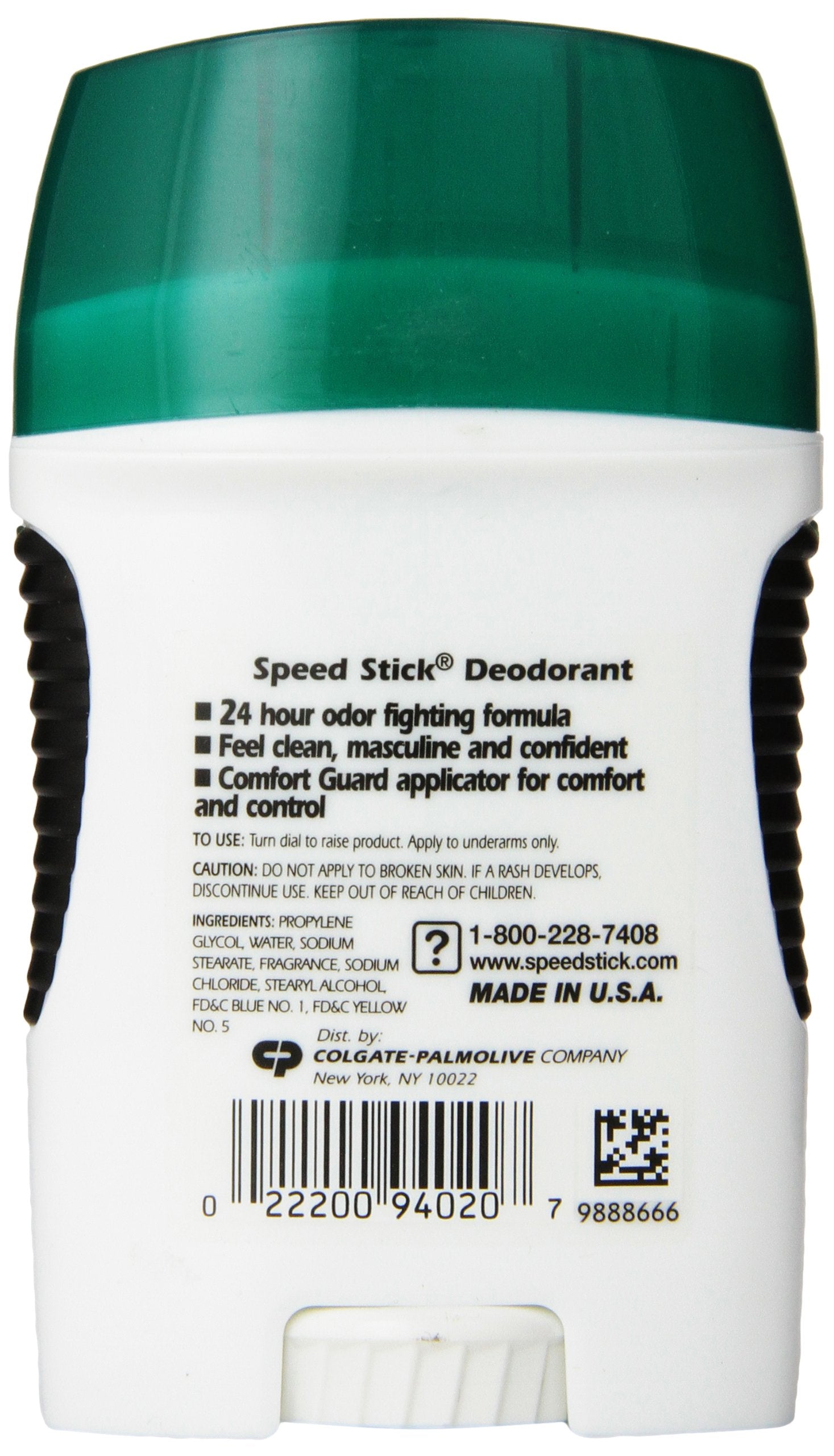 Speed Stick Desodorante para Hombres con fórmula de control de olor, frescura duradera.