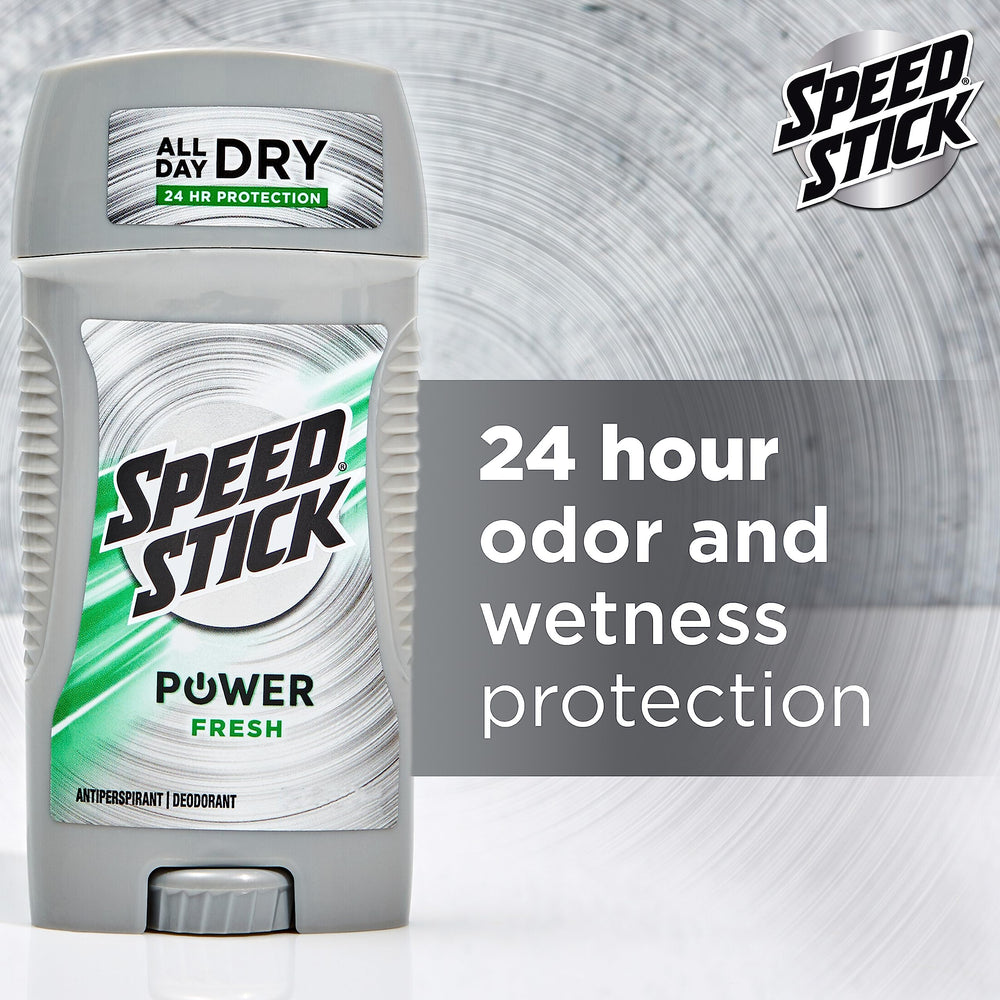 Speed Stick Men's Deodorant Fresh application guard emphasizes comfort during use.