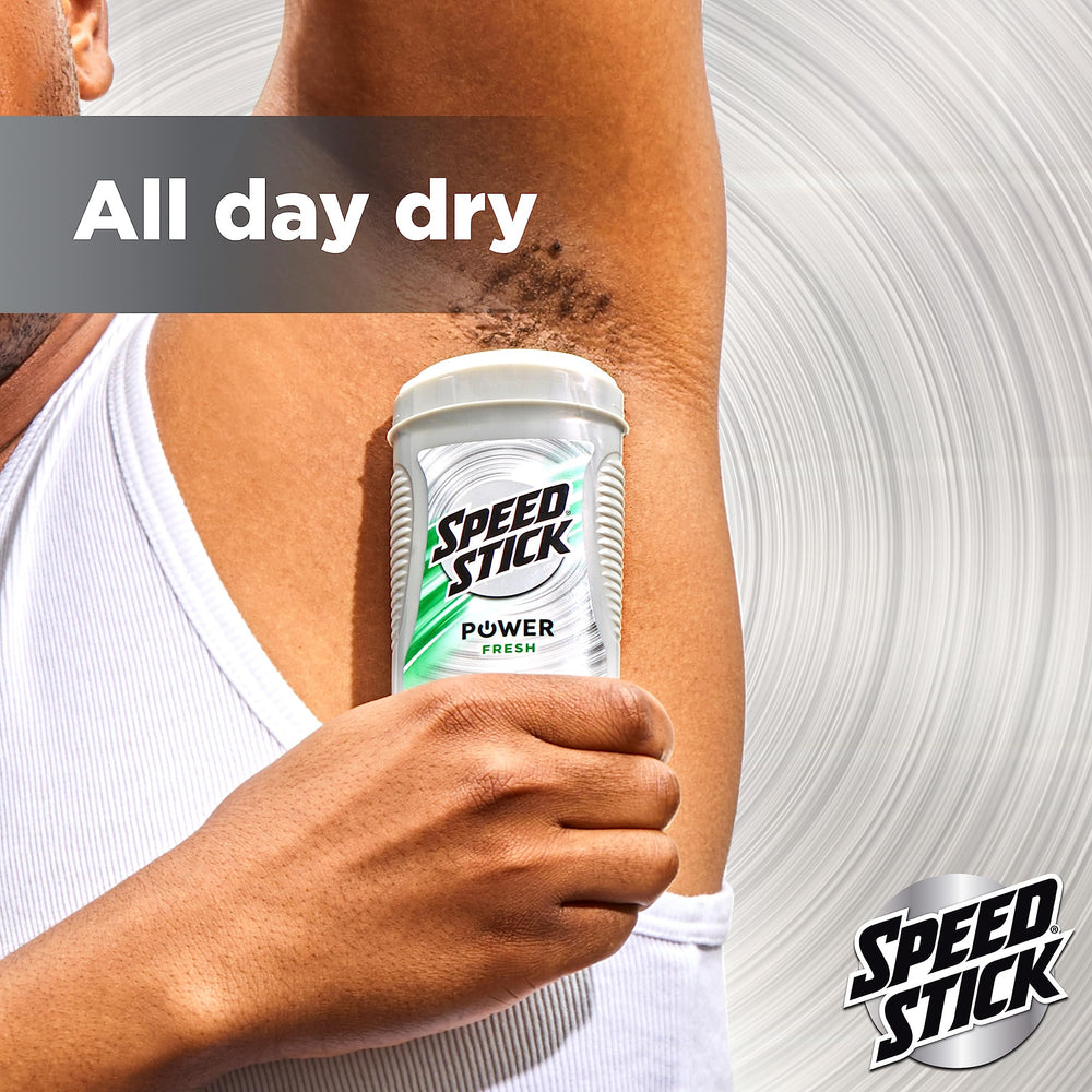 Speed Stick Men's Deodorant Fresh ideal for daily use across skin types.