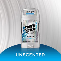 Speed Stick Power 24hour-protection bottle delivers all-day odor and sweat control.