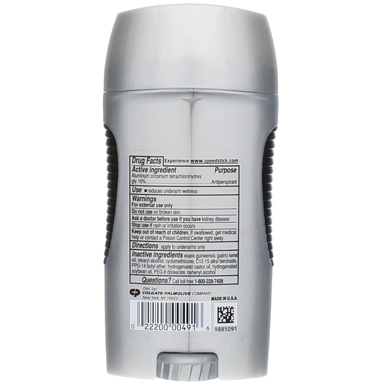 Speed Stick Power 3oz stick profile shows compact, travel-friendly size for on-the-go protection.
