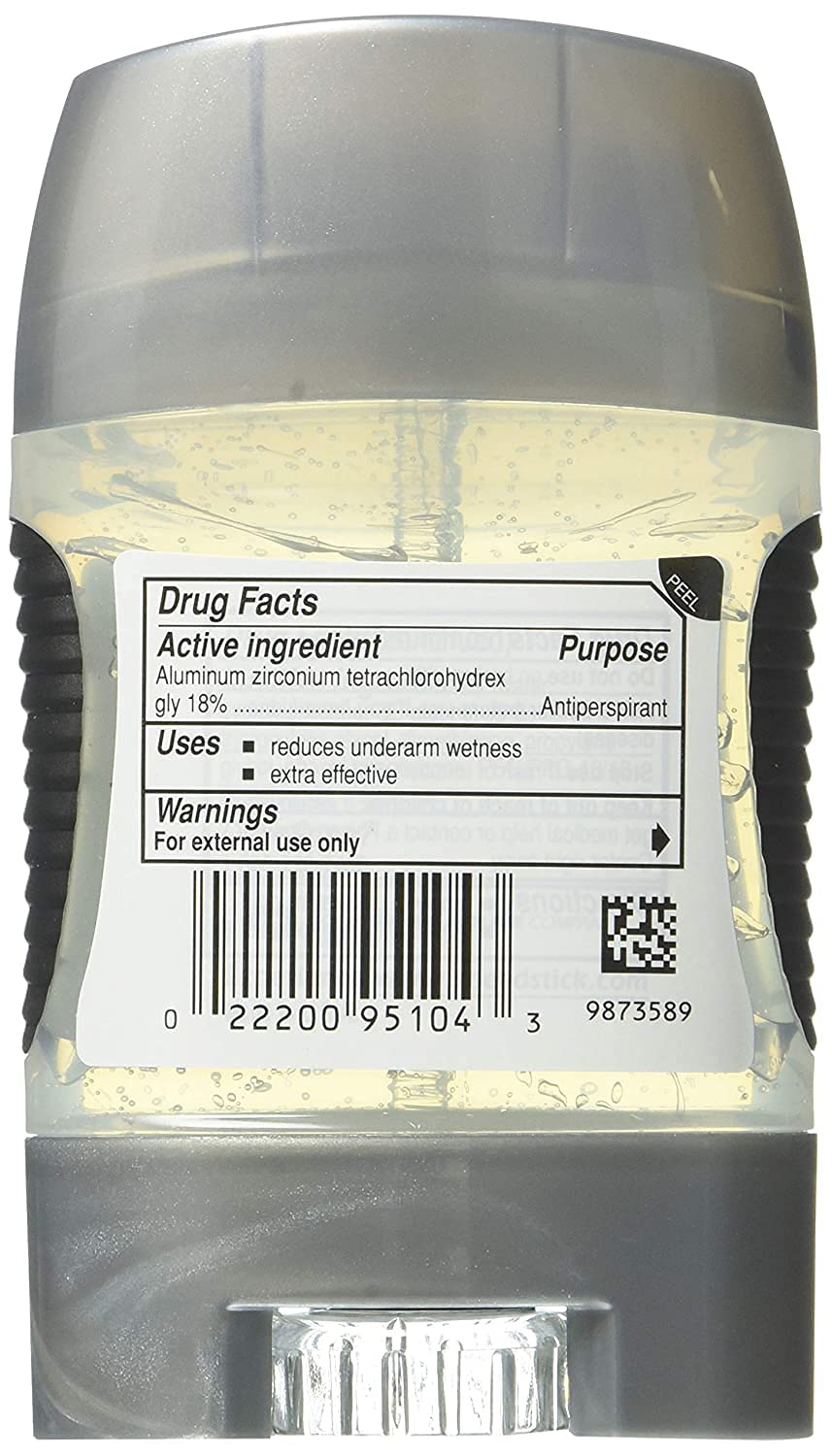Speed Stick Power Clear Gel twist-up application demonstrates precise dosing.