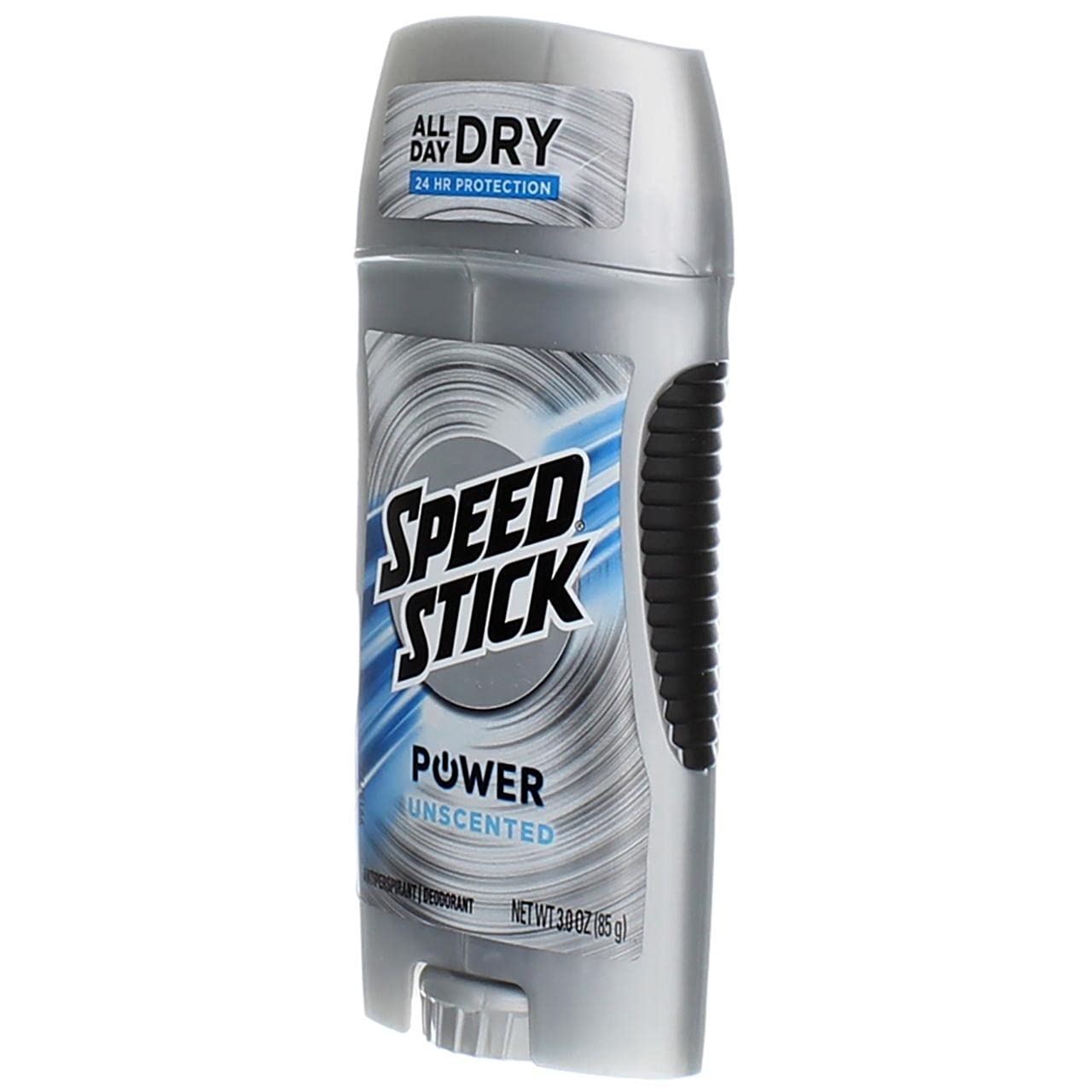 Speed Stick Power skin-friendly formula closeup suggests gentle care for sensitive skin.