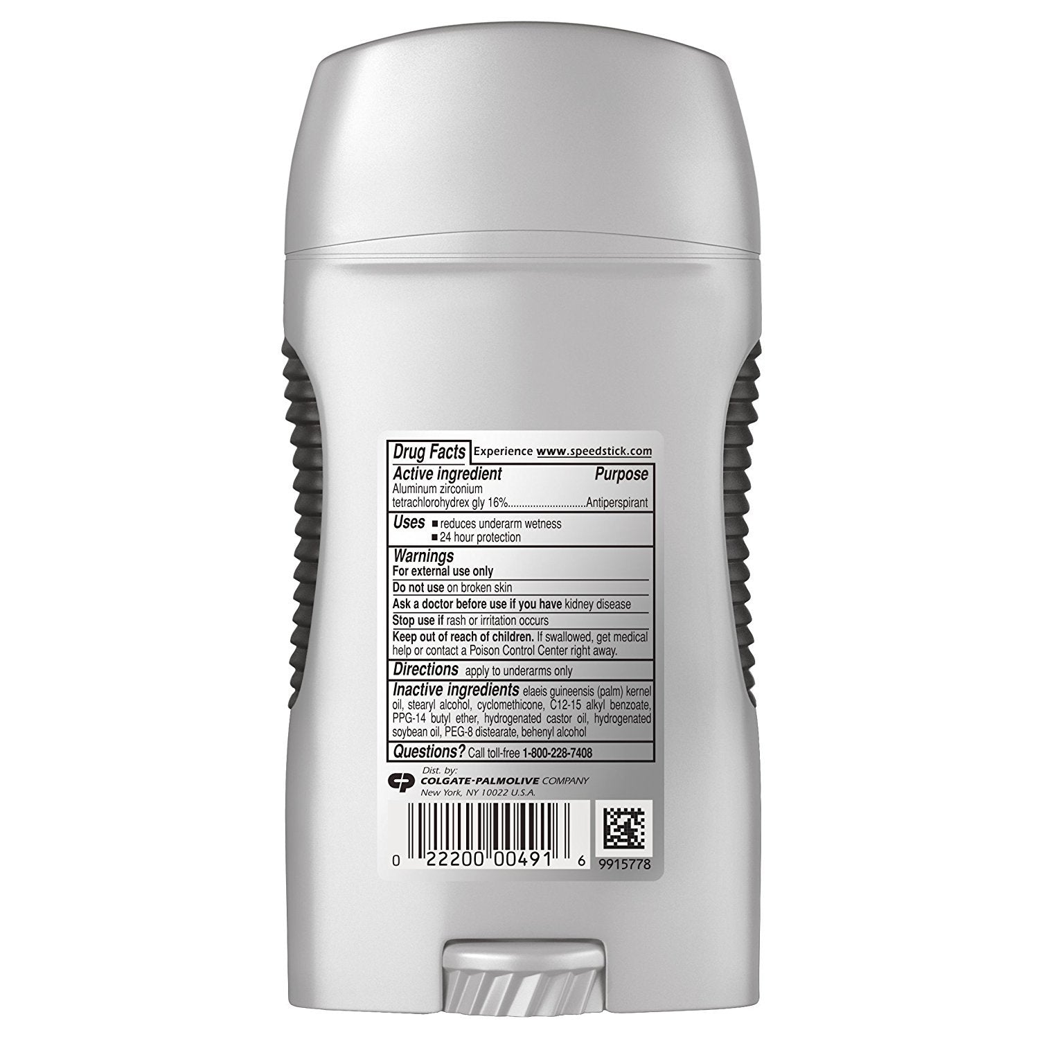 Speed Stick unscented close-up highlights fragrance-free formula for sensitive environments