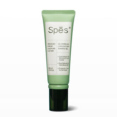 Spes Dry Shampoo Second Generation gel on roots for quick refresh and oil absorption.