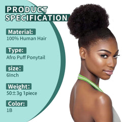 SPIKFN easy-wear drawstring pony-tail assembly demonstrates fast, secure styling.