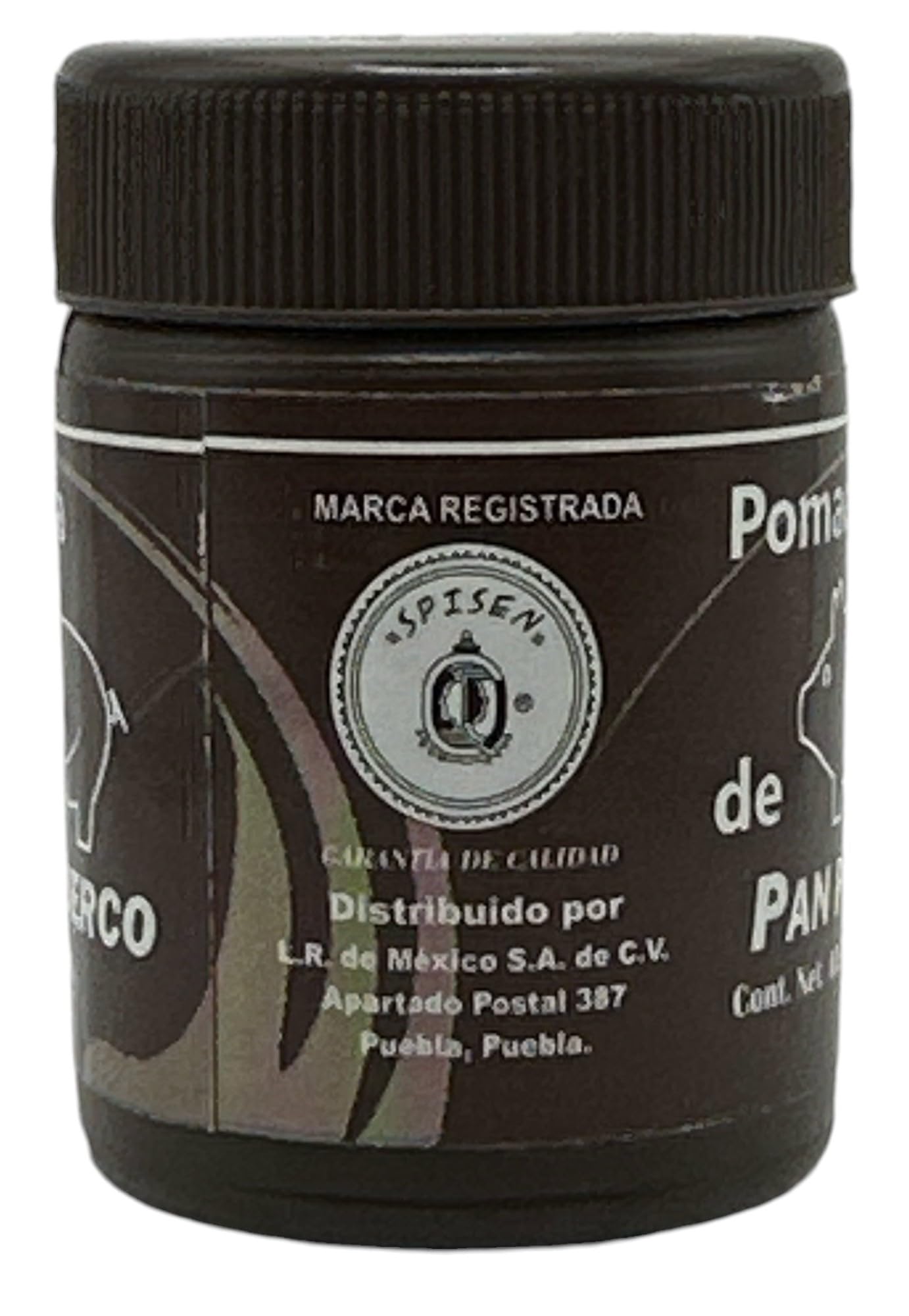 Spinen Pomada Pan Puerco packaging highlights traditional Mexican craftsmanship.