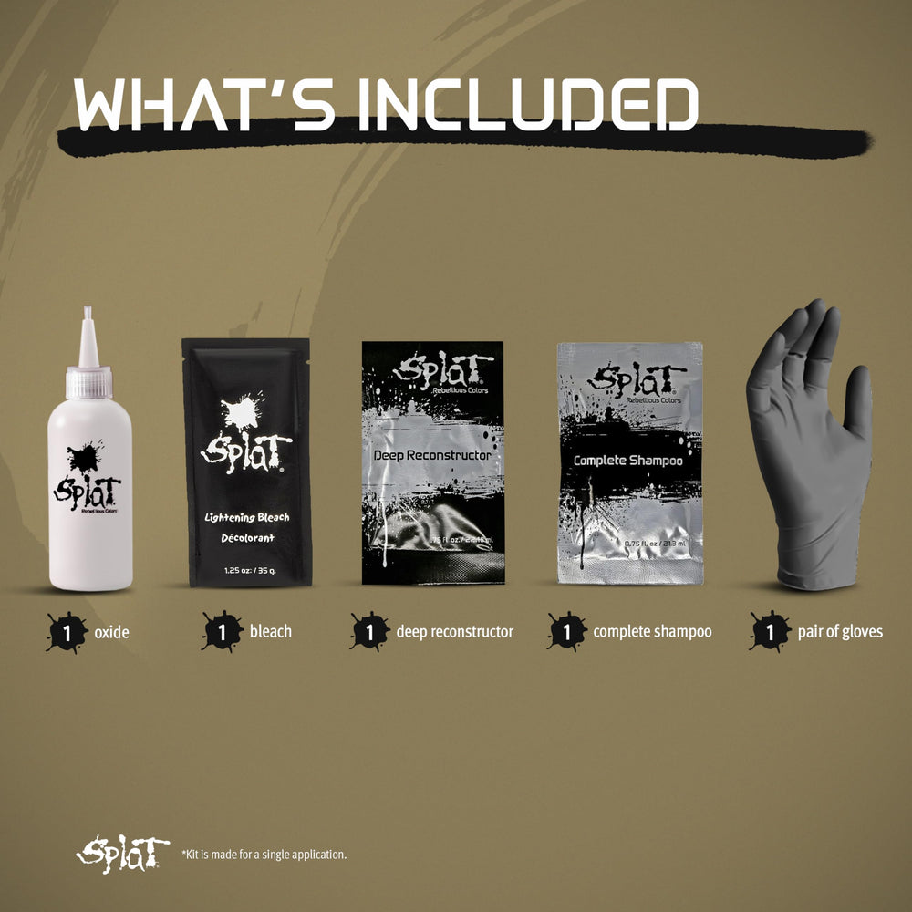 Splat protective gloves included for at-home bleaching safety