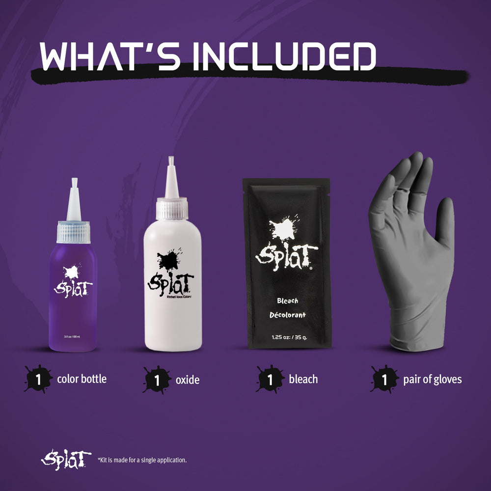 Splat Lusty Lavender dye-application-foil supports precise, mess-free color application.