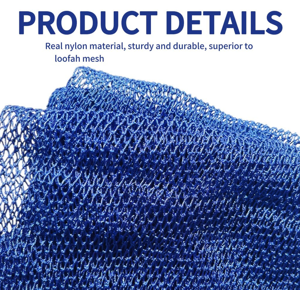 SPMKTBOZAI African Net Sponge 80 cm length stretched back reach and easy cleaning
