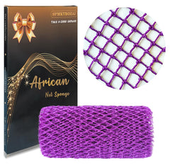 SPMKTBOZAI African Net Sponge authentic purple—robust lather for daily cleansing.