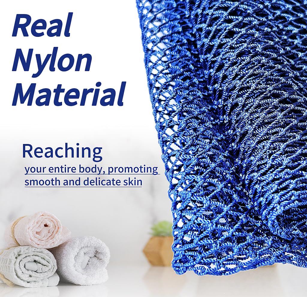 SPMKTBOZAI African Net Sponge back-cleaning use helps reach hard-to-reach areas