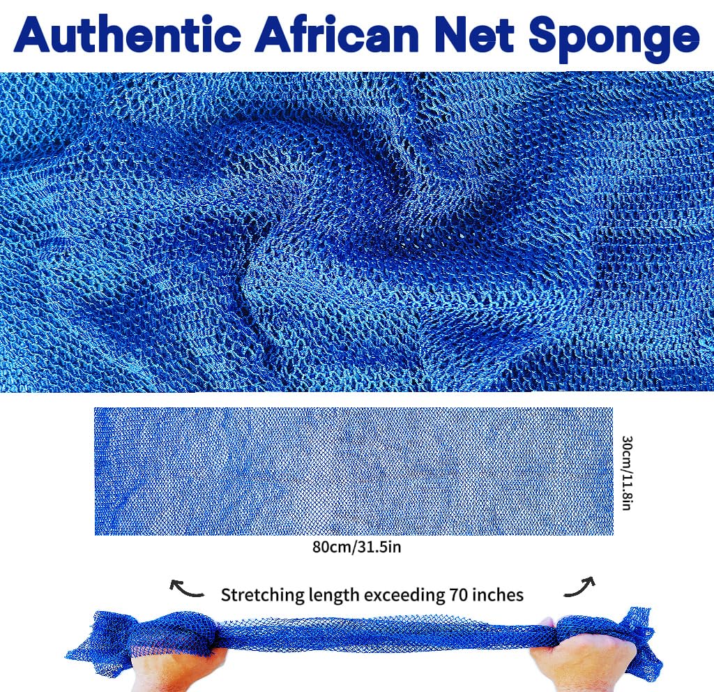 SPMKTBOZAI African Net Sponge nylon texture closeup shows sturdy material for daily cleansing